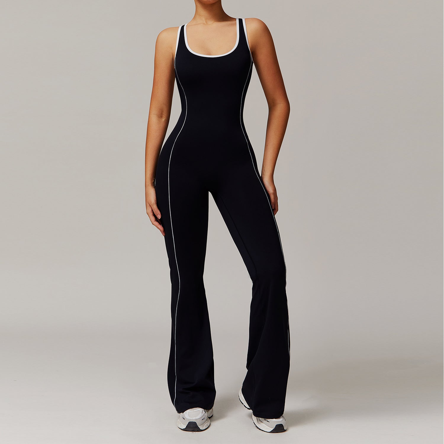 Exercise jumpsuit Hip Lift trumpet one-piece Yoga suit 5009