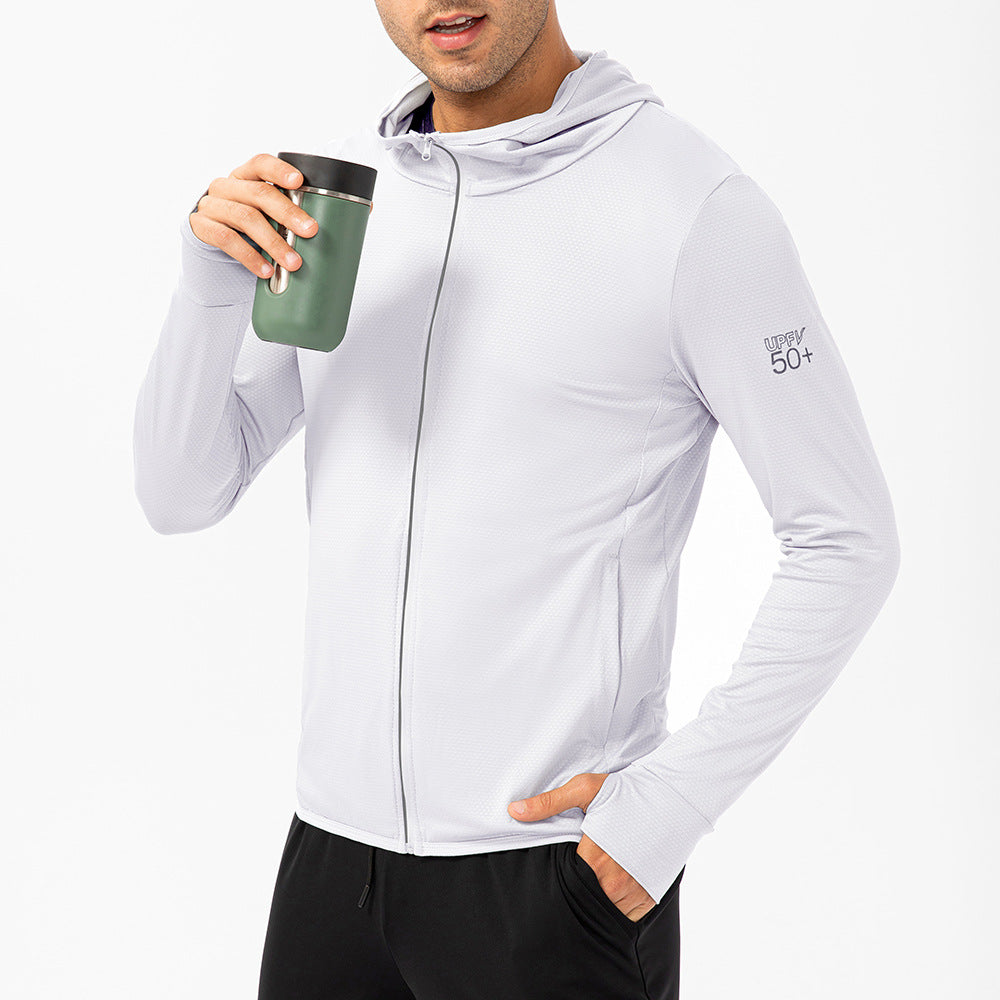 Sun protection clothes Long sleeve thin breathable outdoor sports UV resistance UPF50+D15011