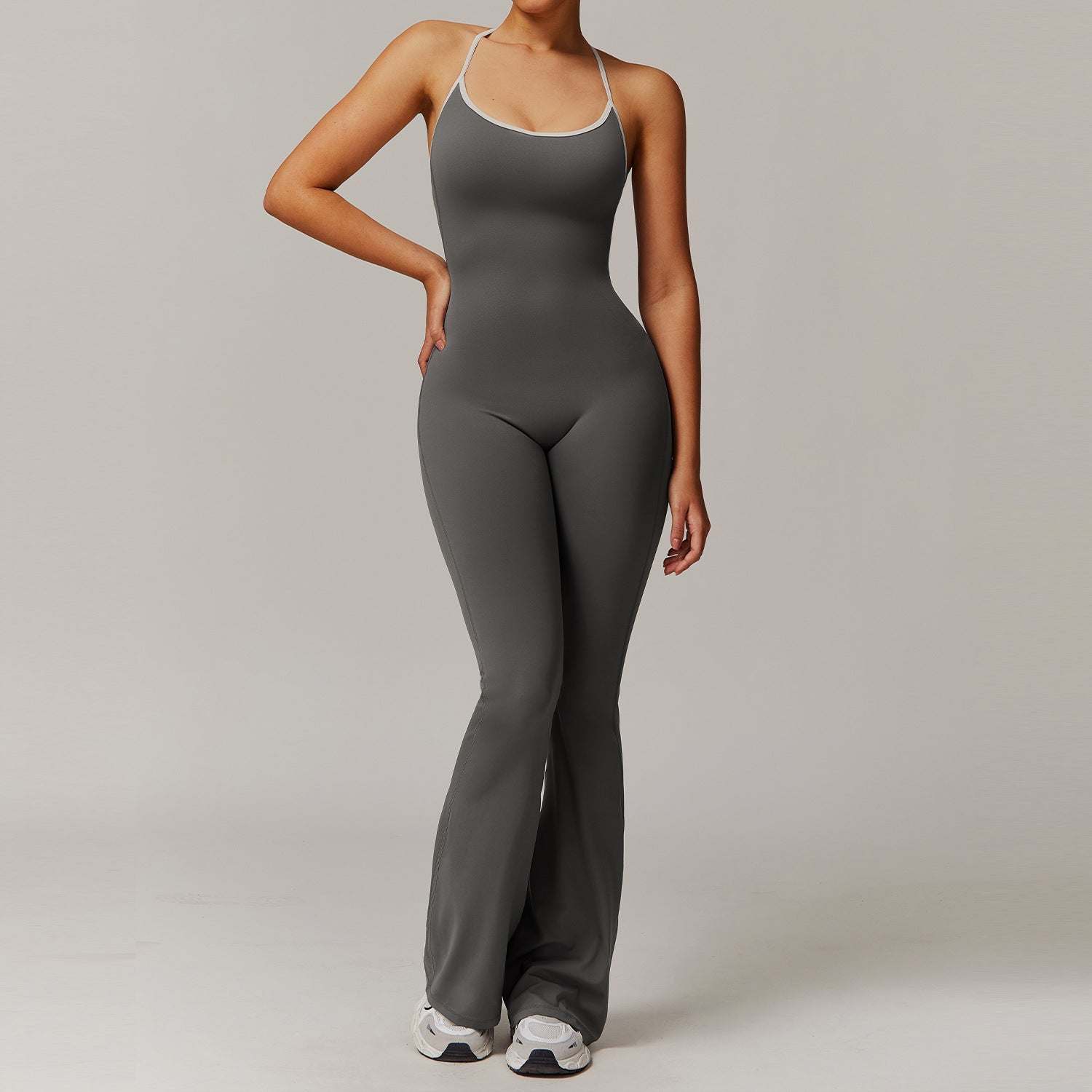 Exercise jumpsuit Hip Lift trumpet one-piece Yoga suit 3013