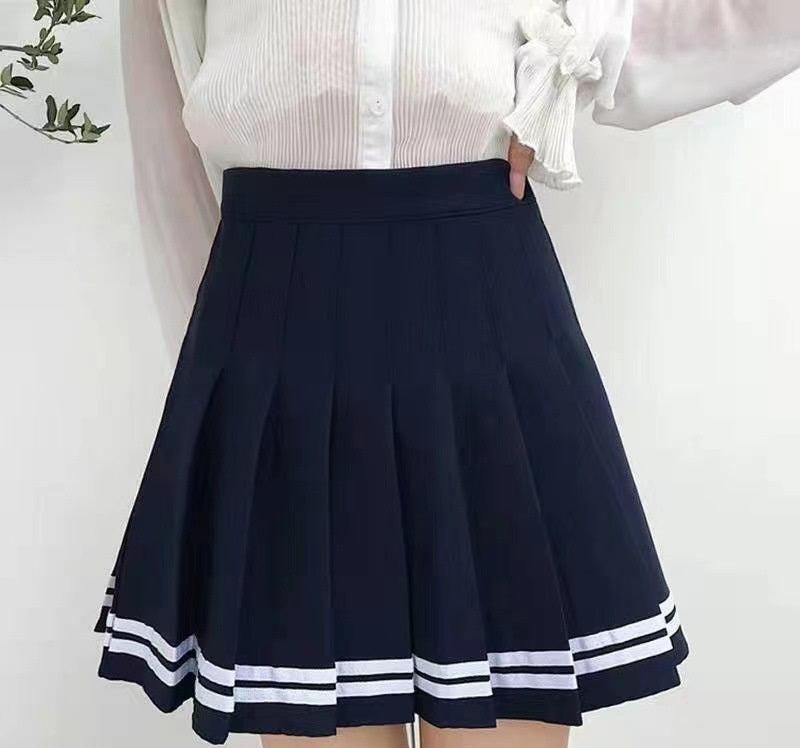 Plus size high-waisted sport skirt