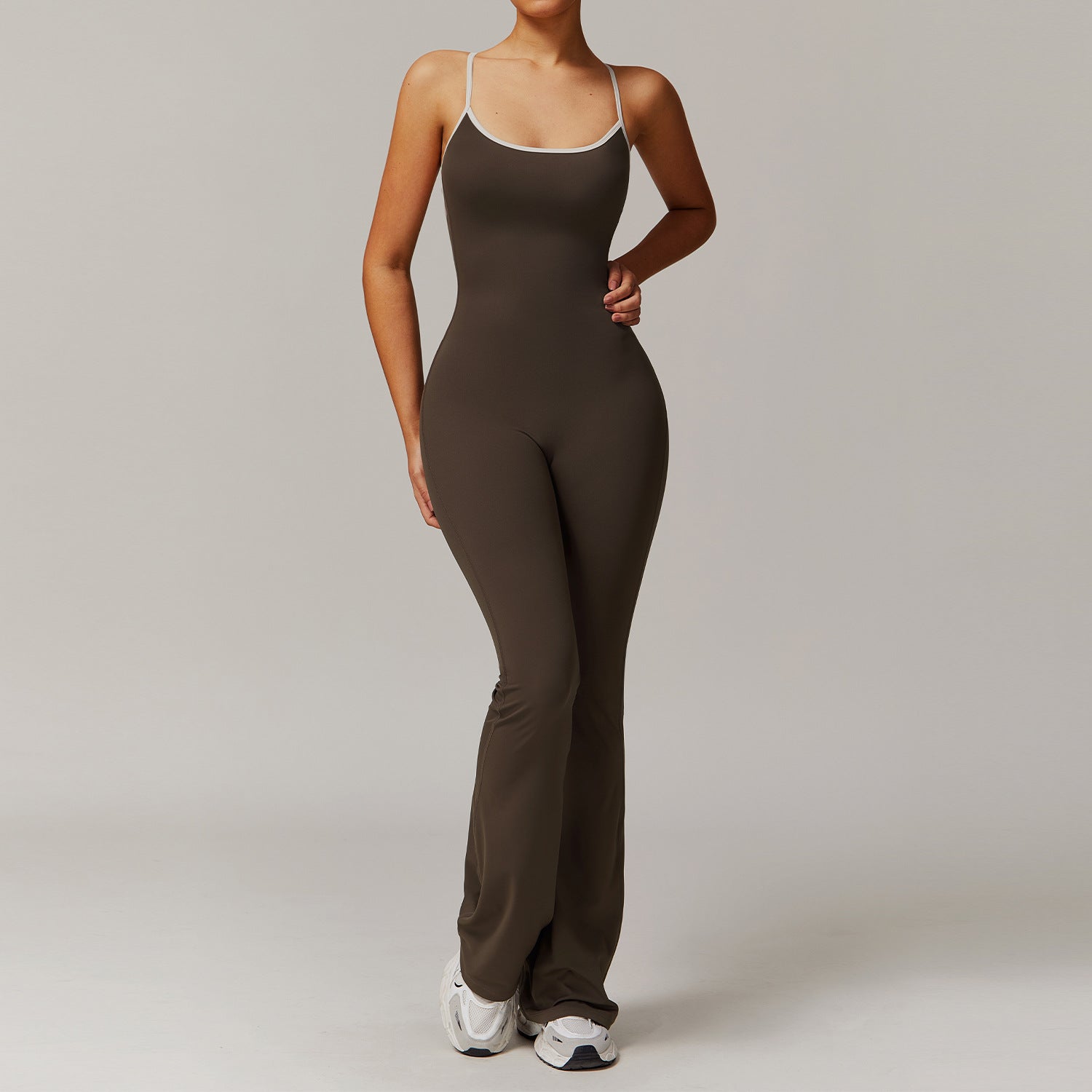 Exercise jumpsuit Hip Lift trumpet one-piece Yoga suit 3013