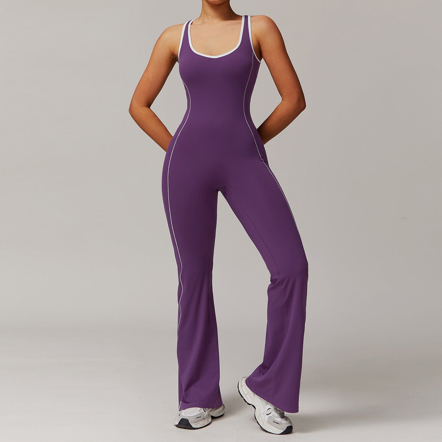 Exercise jumpsuit Hip Lift trumpet one-piece Yoga suit 5009