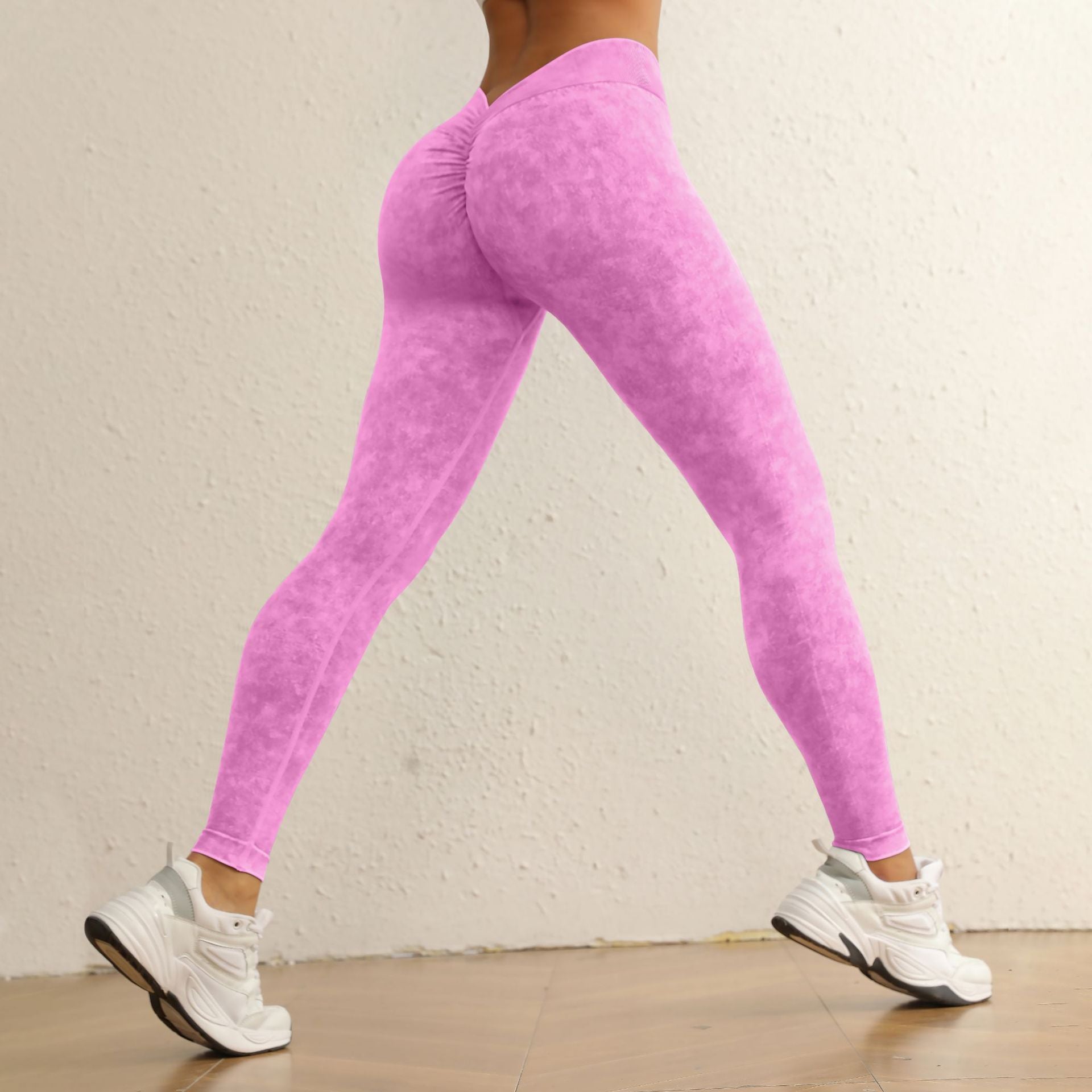 V Peach hip Yoga pants high waist hip lift exercise fitness