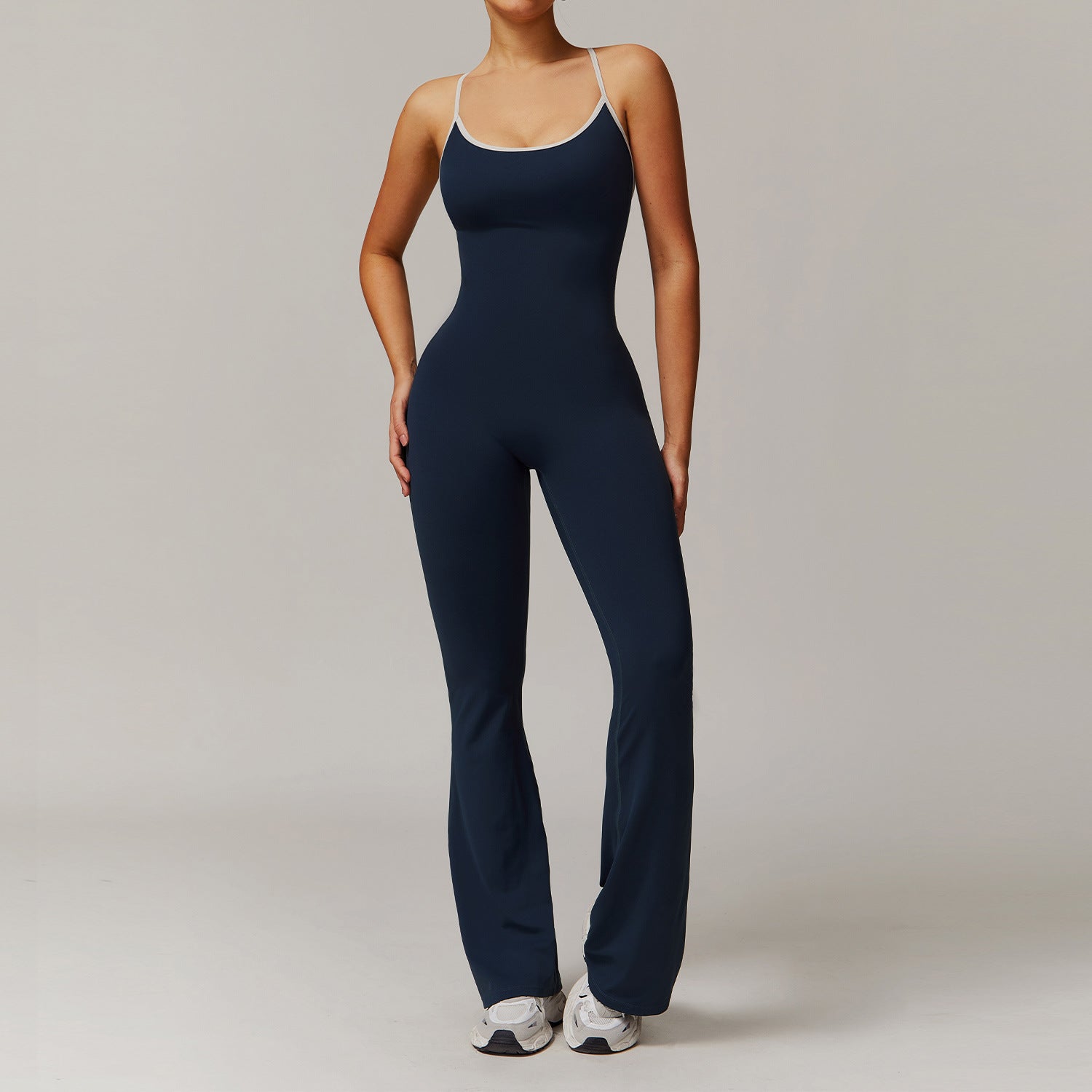 Exercise jumpsuit Hip Lift trumpet one-piece Yoga suit 3013