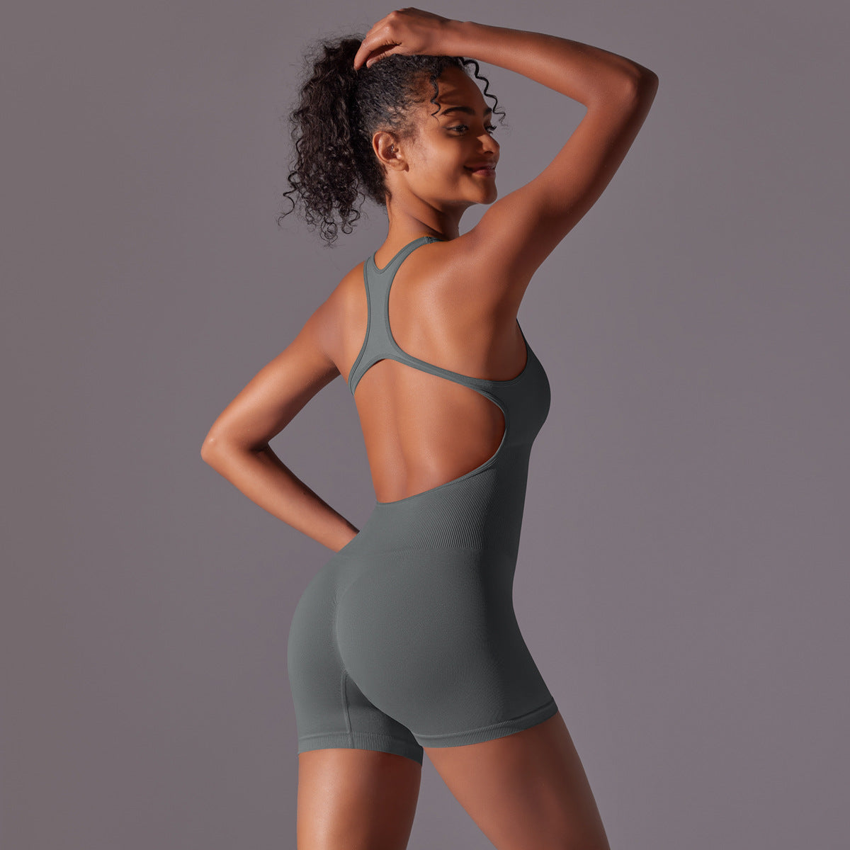 One-piece seamless breathable one-piece yoga wear 7colors