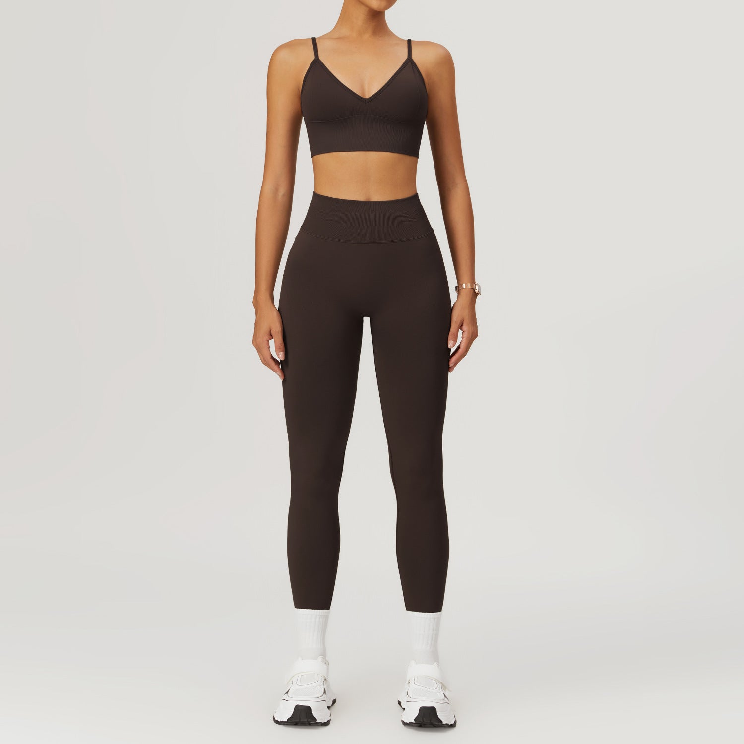 High Waist and Hip Lift Fitness Running Skinny Pants set 7655