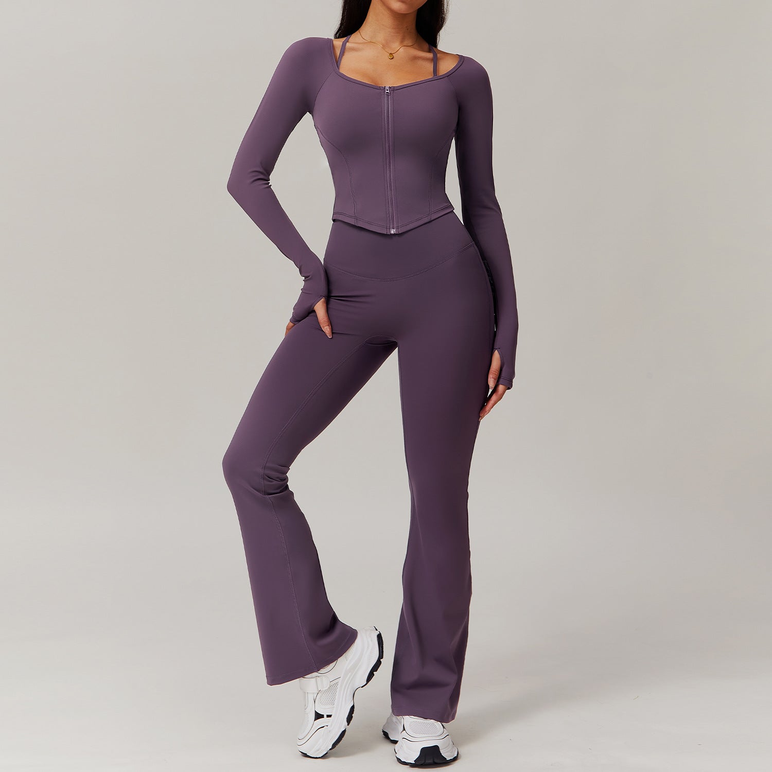 Quick-drying long sleeve yoga suit 9139