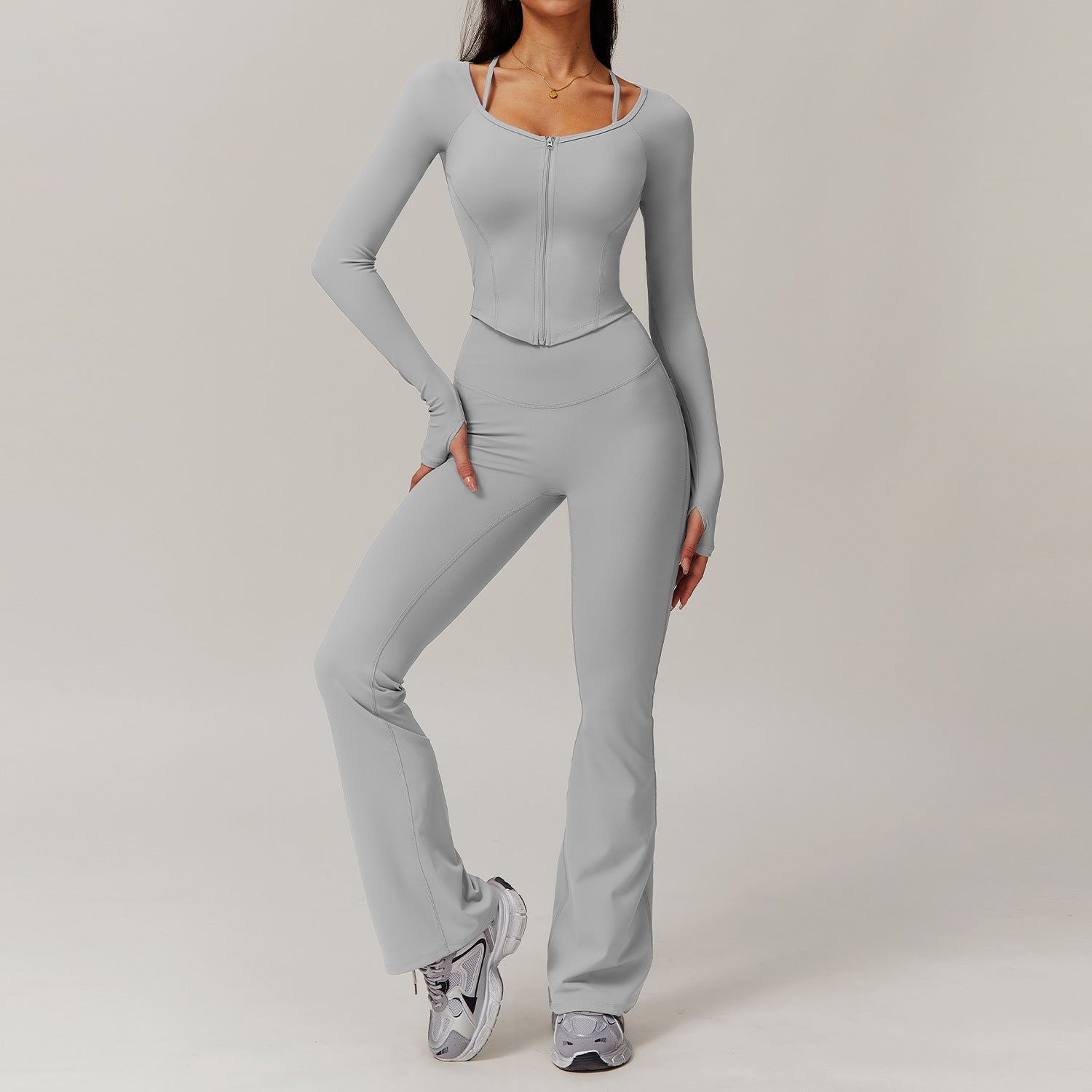 Quick-drying long sleeve yoga suit 9139