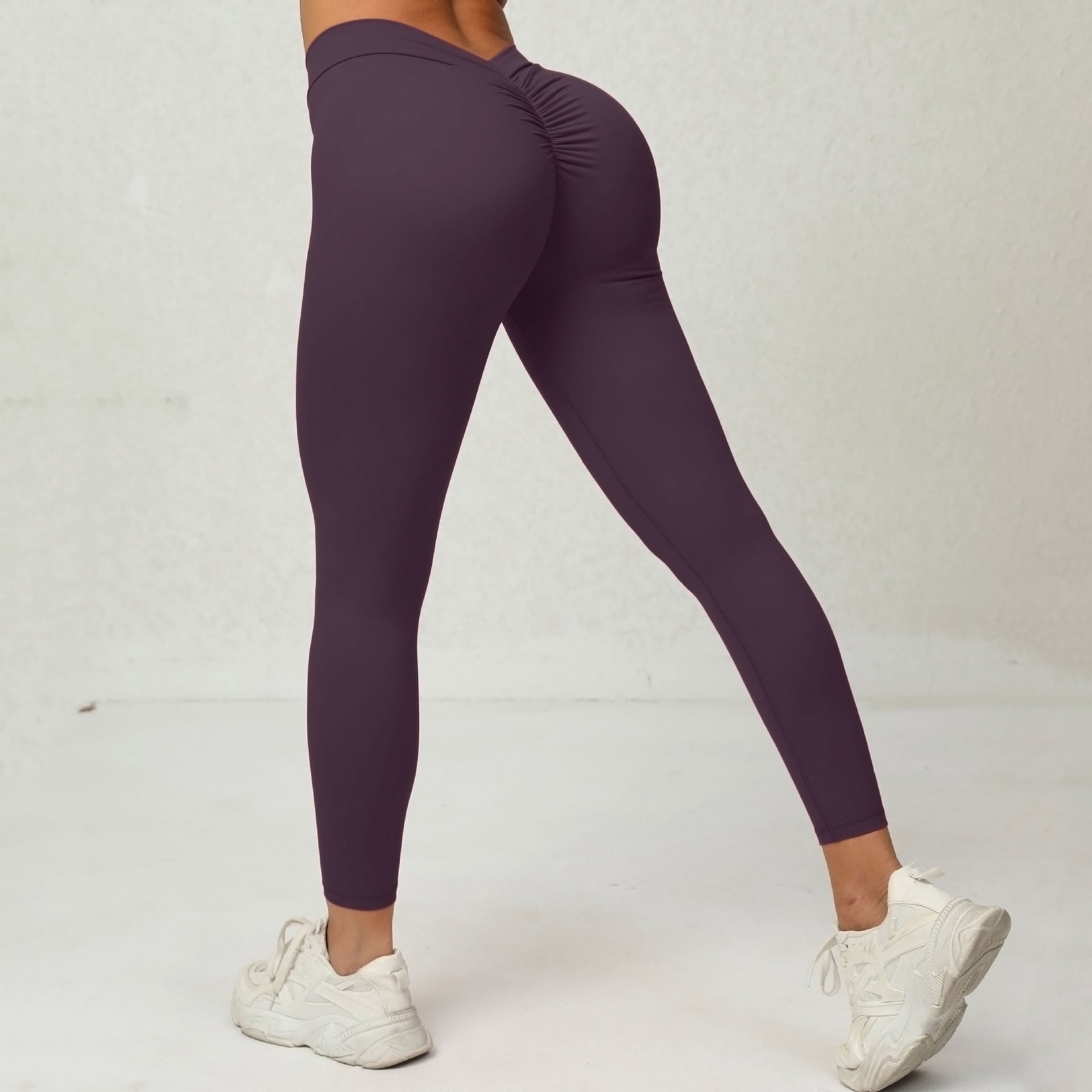 Fitness Yoga Pants V waist hip tight sweatpants