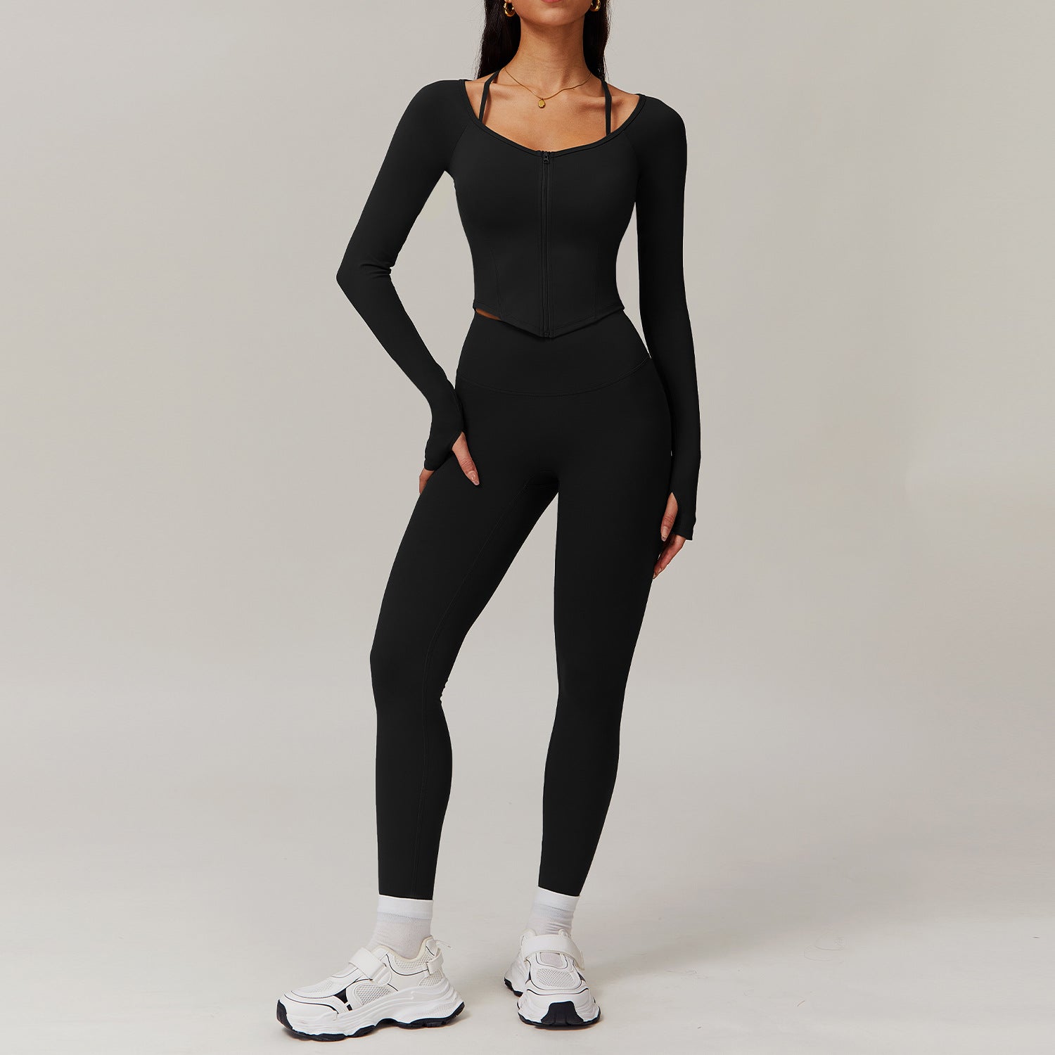 Quick-drying long sleeve yoga suit 9139