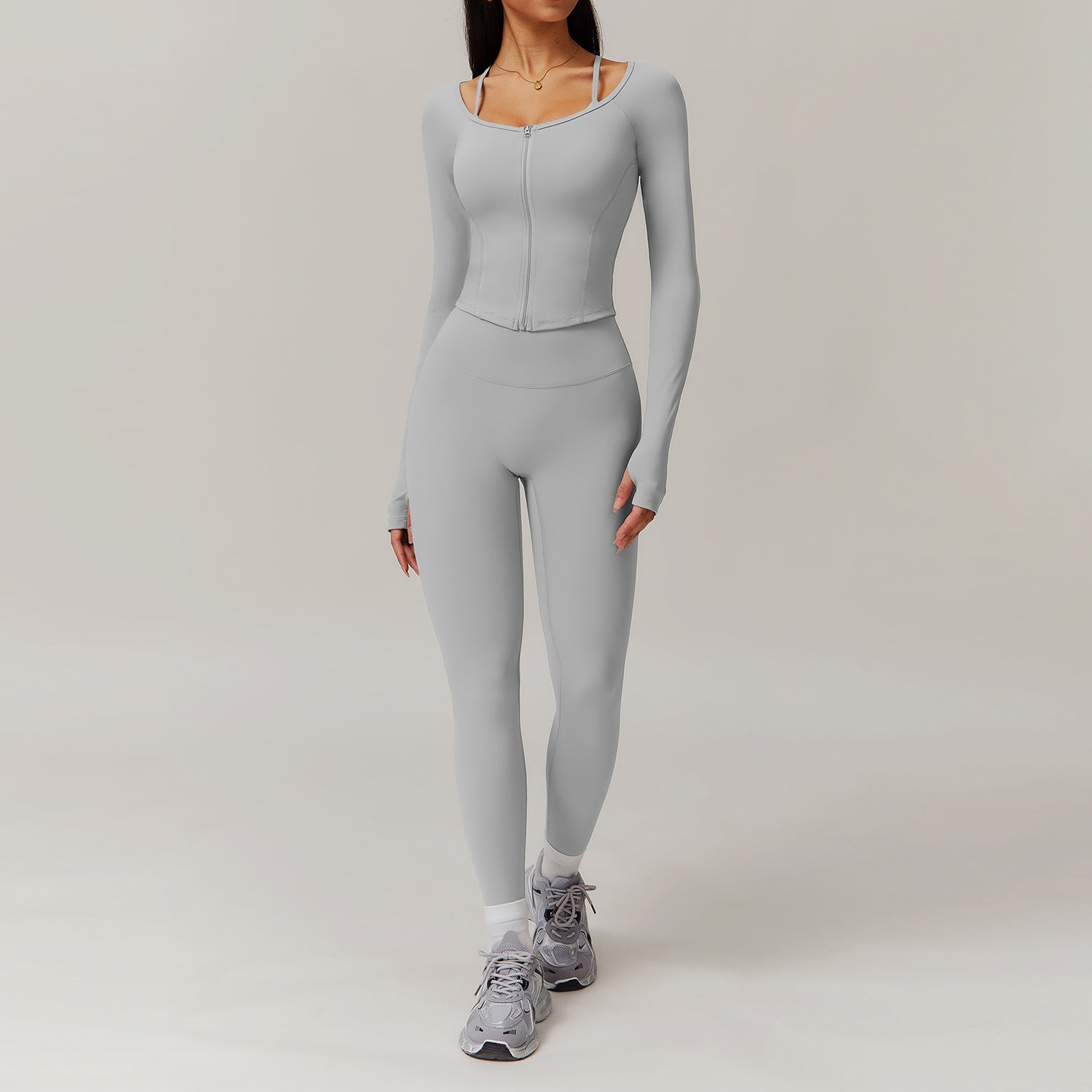 Quick-drying long sleeve yoga suit 9139