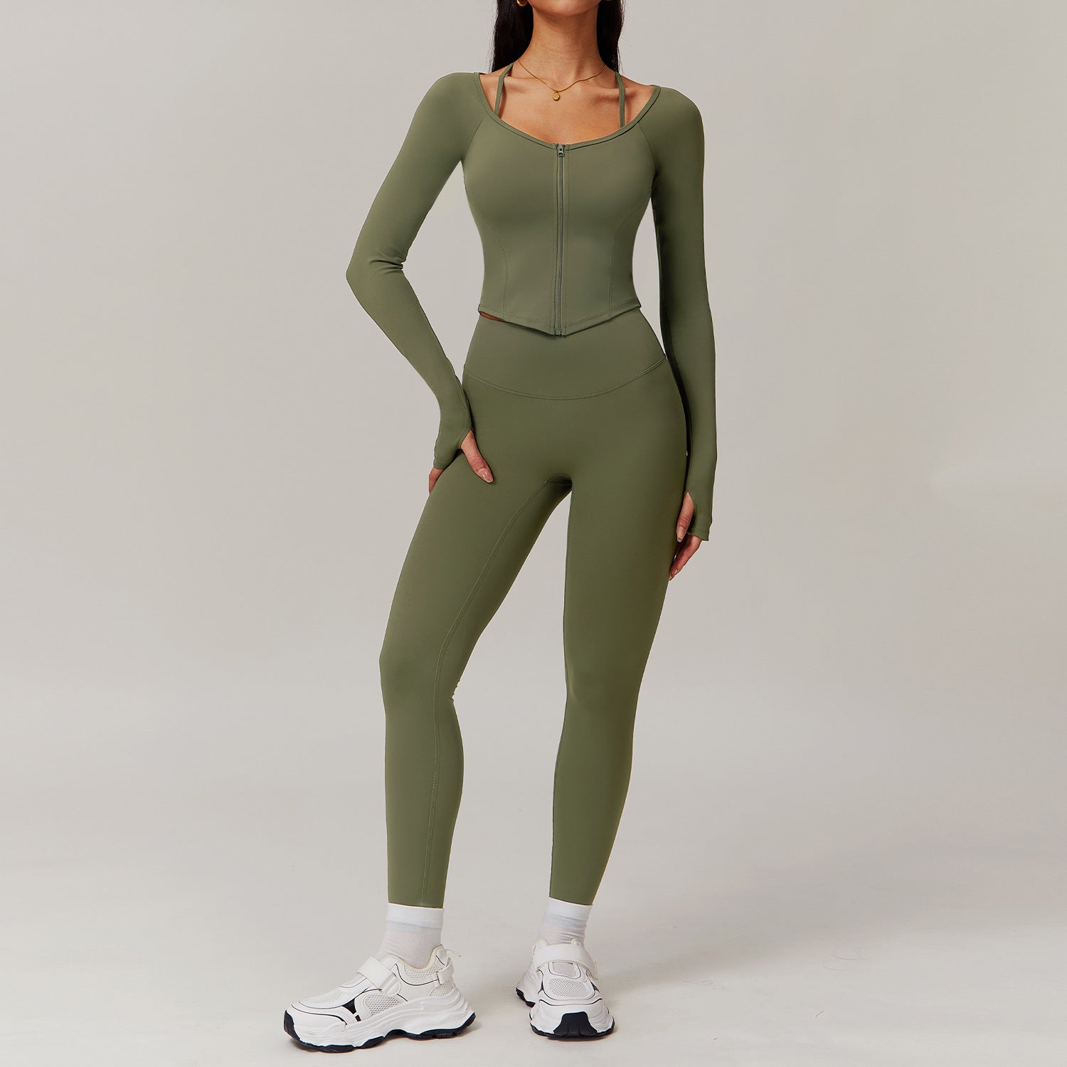 Quick-drying long sleeve yoga suit 9139