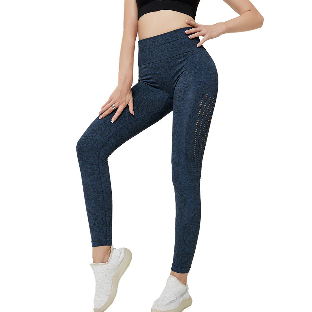 High-waisted tummy tucking buttock lifting quick drying training yoga pants 5colors