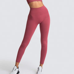 Seamless pure color breathable quick dry high-waisted Peach Butt lift Tight stretch butt lift yoga pants for women 13 colors