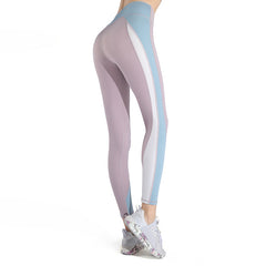 New fast dry stretch yoga pants tight height waist lift peach fitness suit running pants