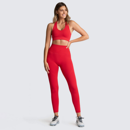 Workout Clothes Seamless Sports Bra Yoga Leggings 2 Piece Set