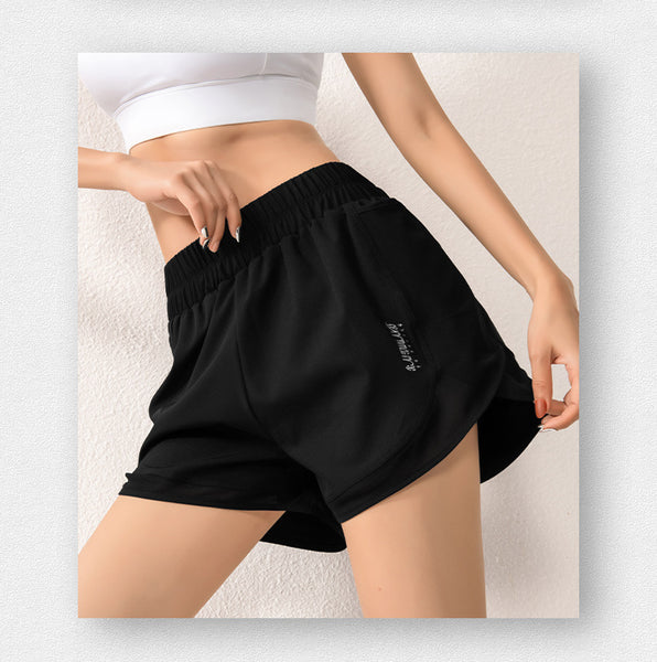 Sports shorts loose mesh spell double pockets dry running shorts 3colors