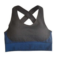 Shark knitted European and American seamless sports fitness bra women