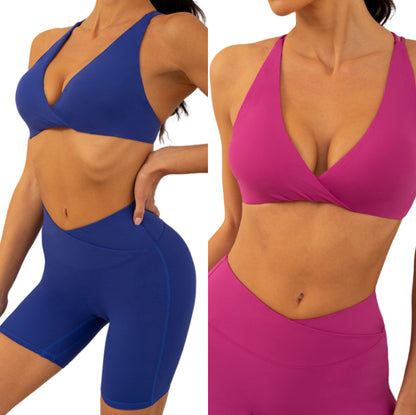 Sports underwear female yoga running shockproof fitness bra beautiful back bra butterfly gather 6 color