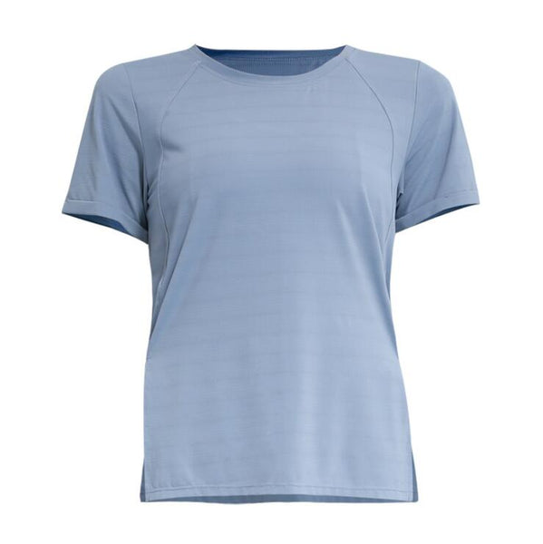 Loose blazer fitness wear running blouse mesh breathable short sleeve T-shirt women's summer yoga wear