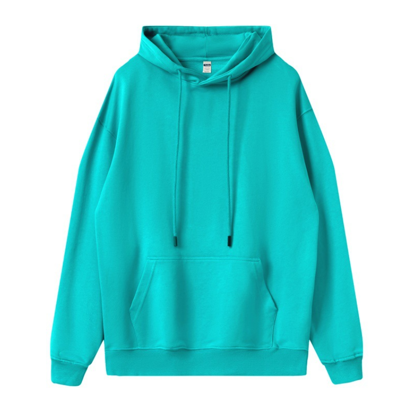 cotton unsex high quality solid color hoodies customized logo 9 colors