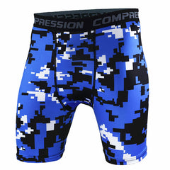 Men's hygroscopic and sweaty running Mosaic shorts leggings 9 colors