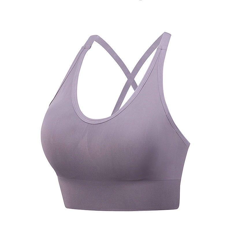 Plus size sports bra Vest breathable shock proof fitness yoga sports underwear 6colors