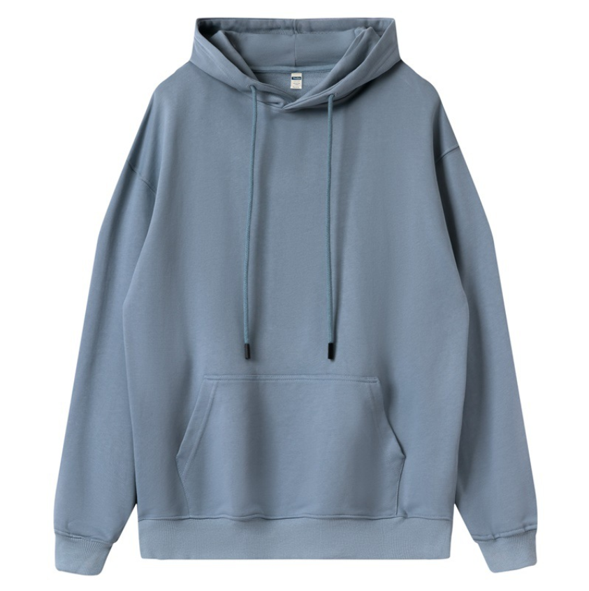 cotton unsex high quality solid color hoodies customized logo 9 colors