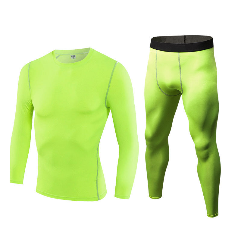 PRO Sports Fitness Set Perspiration Quick Dry Long sleeve + pants 1019+1020 6color