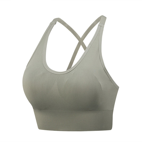 Plus size sports bra Vest breathable shock proof fitness yoga sports underwear 6colors