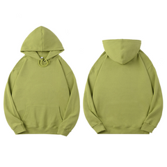 Combed cotton high quality solid color unsex hoodies customized logo 14 colors