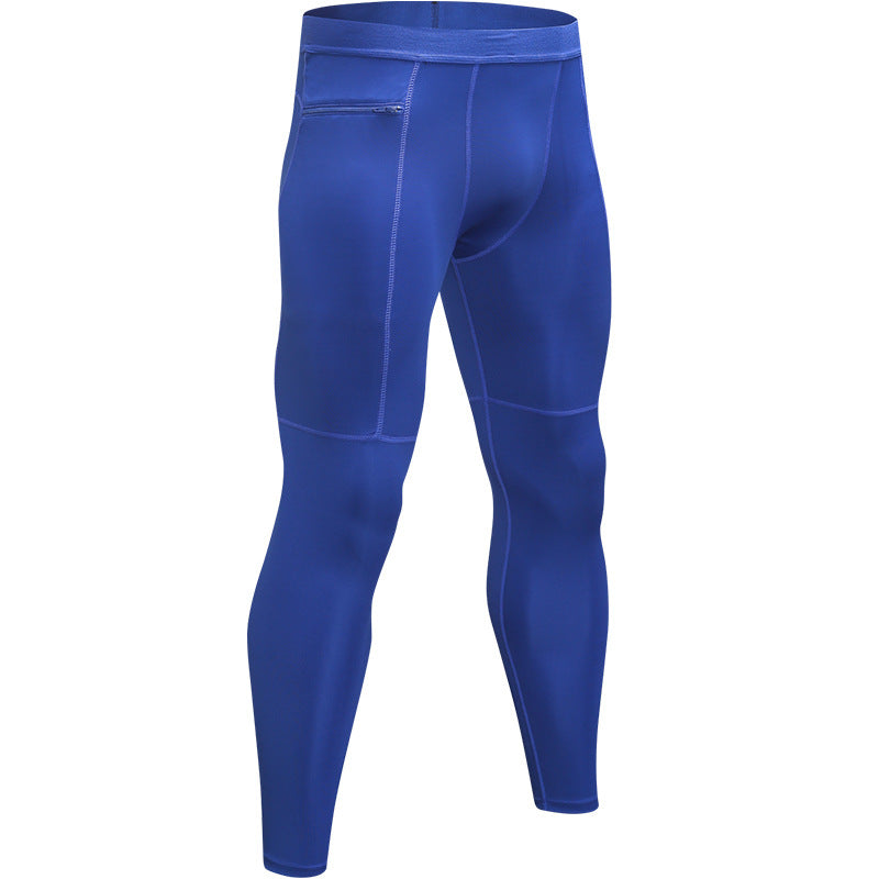 Men's gym pants with zipper pocket Sweat quick drying 10 color 1070