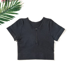 Yoga suit Short sleeve long sleeve top Drawstring fitness suit Seamless Yoga suit XL 7 color