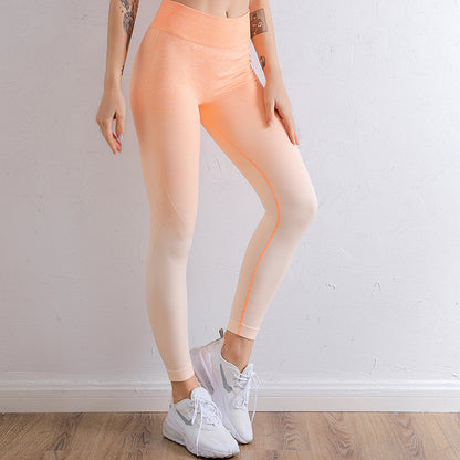 Taper tight height play yoga pants high waist hips slimming fitness pants 7colors