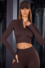 Seamless Yoga clothes set shorts beautiful body long sleeves bra 5 colors
