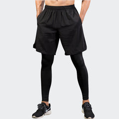 Men's fake two stretch dry pants 2 color 7010
