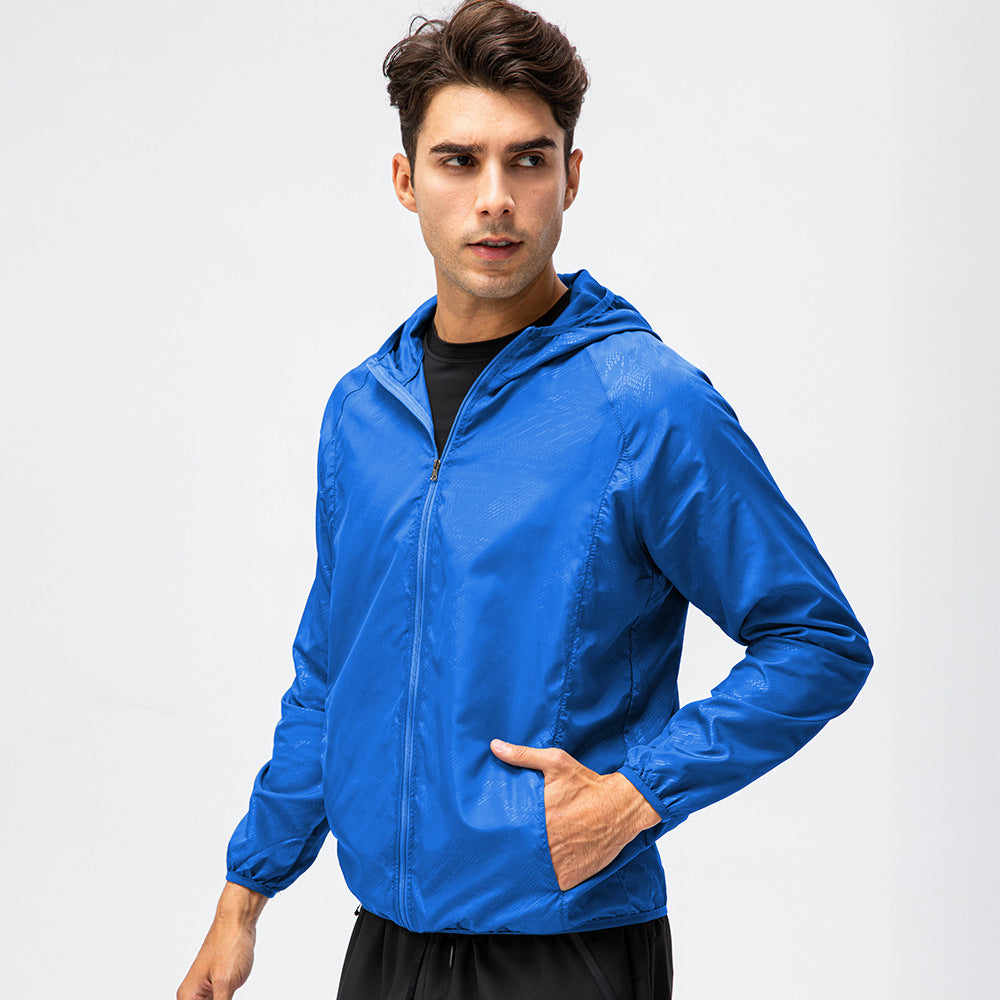 Men's and women's light breathable quick drying waterproof windproof outdoor long sleeve coat D15007 9 colors