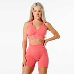 Shock proof running fitness bra high waist hip lift yoga shorts 5 colors