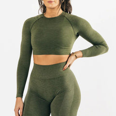 Spring yoga long sleeve pants set two sets of 12 colors
