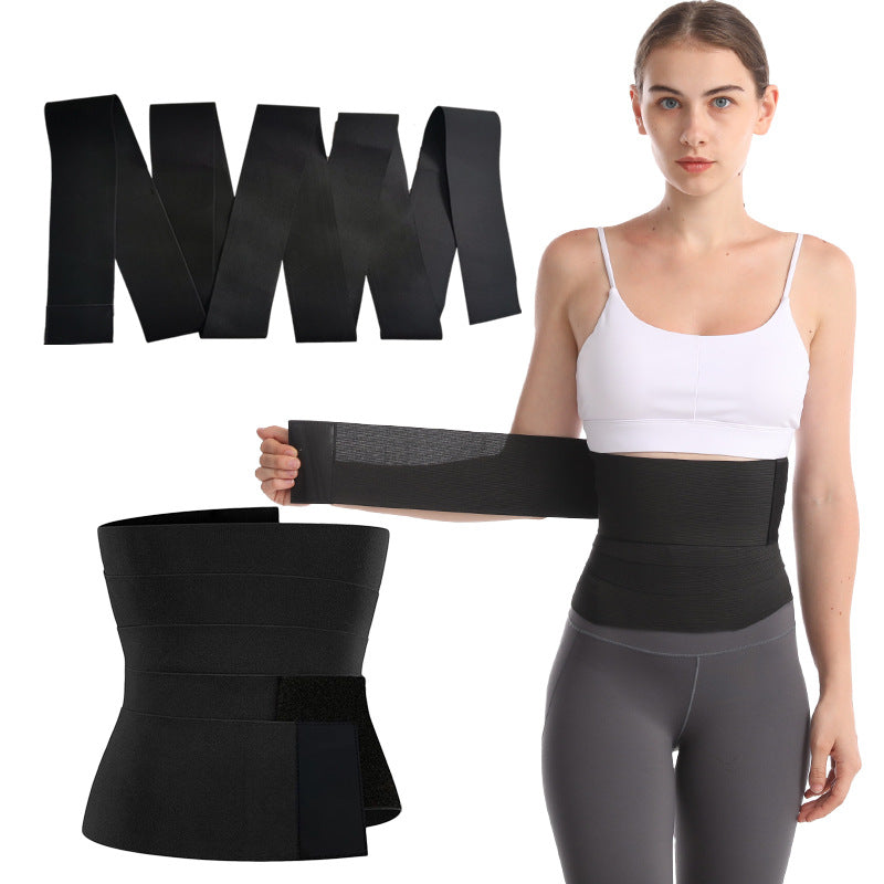 Waist trainer sports bondage belt Ladies girdle elastic abdominal retraction adjustable tension