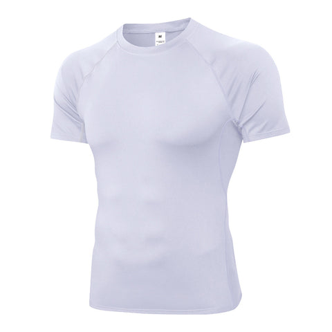 Men's quick dry suit short sleeve fitness sweatshirt high stretch 7 color 01217