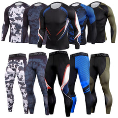 Men's fitness suit Sports suit Two pieces basketball suit 9colors