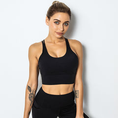 The new yoga sports bra, the back vest, the cross strap, the back running workout, the fast dry sports bra