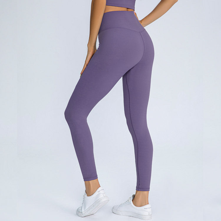 High hip stretch running yoga pants low waist leggings