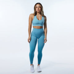 Gradient movement high waist pants Yoga suit suit seamless high intensity 5 colors
