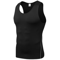 Sport PRO Men's Skintight Vest Fitness running Speed Dry vest clothing 12 color 1001