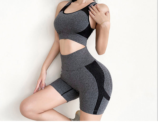 Seamless yoga wear women's sports suit running fitness wear fast dry tights yoga pants fitness yoga