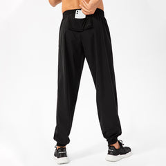 Casual elastic lace-up elastic pants 4 color 21327