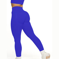 Seamless yoga suit halter bra sling sports fitness butt lift pants 7 colors