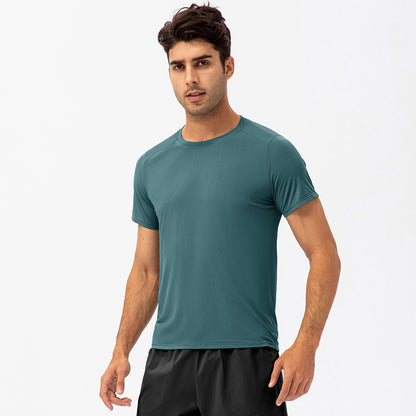 Quick dryer round neck T-shirt Breathable Fitness Sport short sleeve 6 color 21220